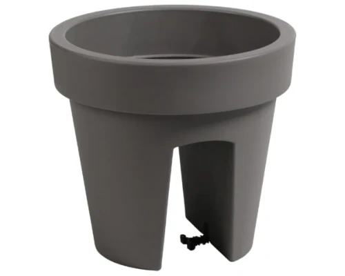 doniczka balkonowa szara 25 cm prosperplast lofly railing