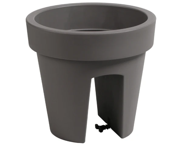 doniczka balkonowa szara 25 cm prosperplast lofly railing