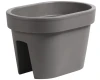 doniczka balkonowa szara 40 cm prosperplast lofly railing