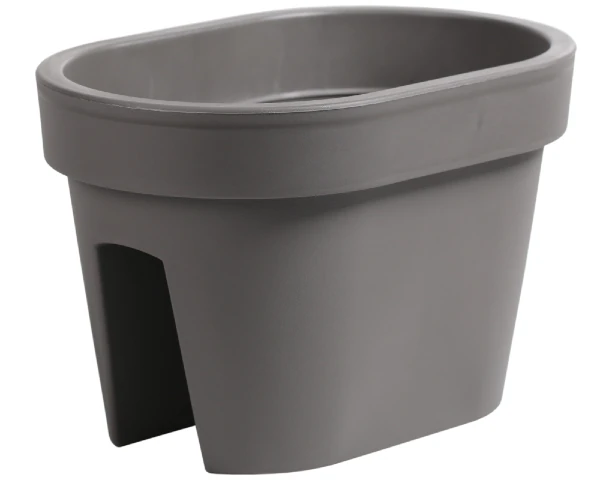 doniczka balkonowa szara 40 cm prosperplast lofly railing