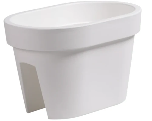 doniczka na balkon biala 40 cm prosperplast lofly railing