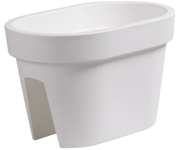 doniczka na balkon biala 40 cm prosperplast lofly railing