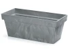 prosperplast cube case beton effect doniczka prostokatna szara 39 cm