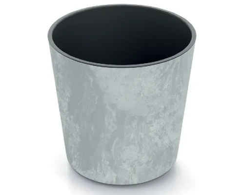 doniczka okragla 30 cm szara prosperplast urbi round beton effect