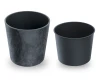 doniczka okragla antracyt prosperplast urbi round beton effect - prezentacja wkladu