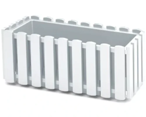 doniczka podluzna prosperplast boardee fencycase 38 cm biala