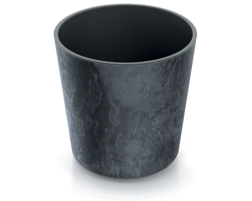 doniczka okragla 25 cm antracyt prosperplast urbi round beton effect
