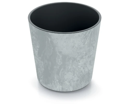 doniczka okragla 25 cm szara prosperplast urbi round beton effect