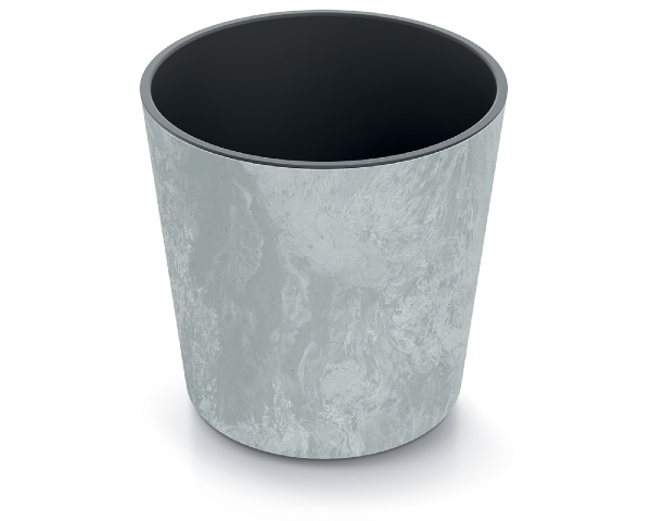 doniczka okragla 25 cm szara prosperplast urbi round beton effect