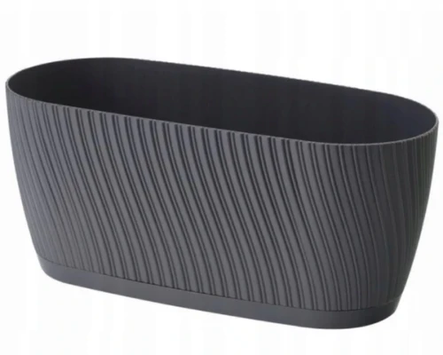 doniczka podluzna 27 cm antracyt form plastic mika