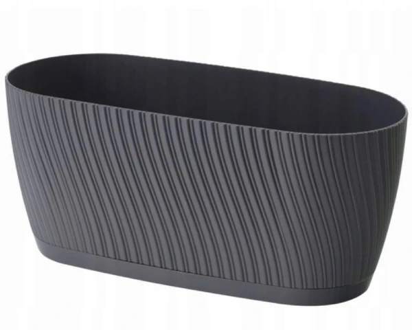 doniczka podluzna 27 cm antracyt form plastic mika