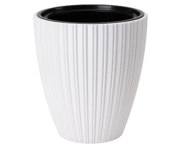 doniczka dekoracyjna 38,5 cm biala form plastic mika