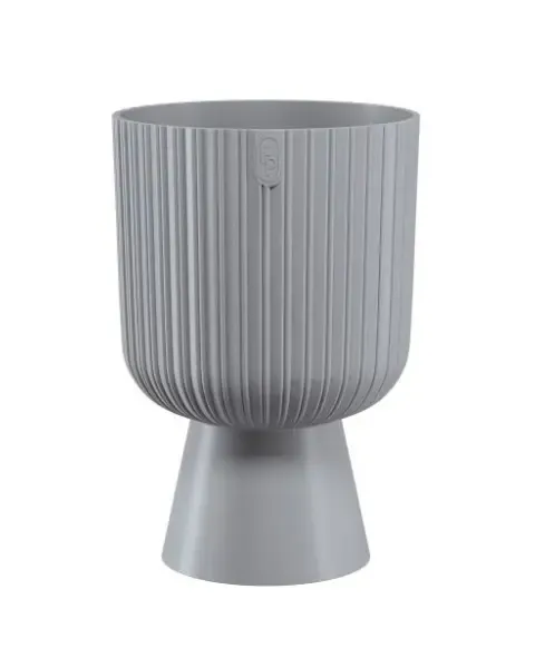 doniczka na nozce okragla form plastic keli mika