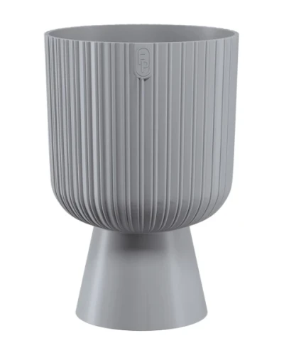 doniczka okragla 18 cm szara form plastic keli mika petit