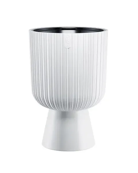 doniczka okragla 29 cm biala form plastic keli mika petit