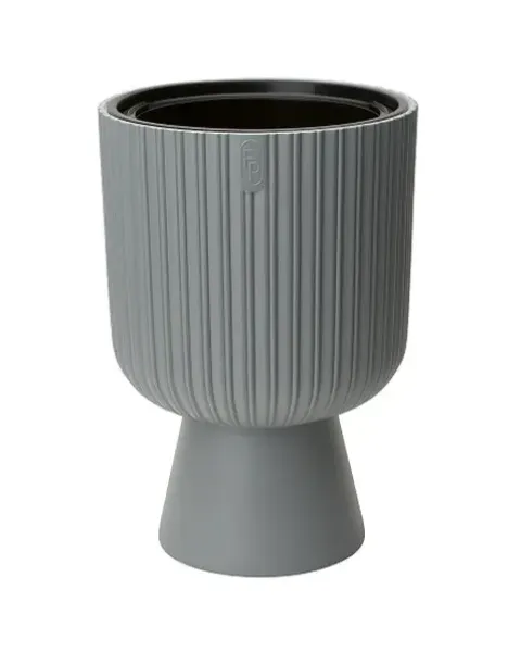 doniczka okragla 29 cm szara form plastic mika