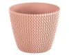 doniczka ozdobna prosperplast splofy 15,7 cm rozowa
