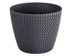 doniczka ozdobna prosperplast splofy 25,9 cm antracyt