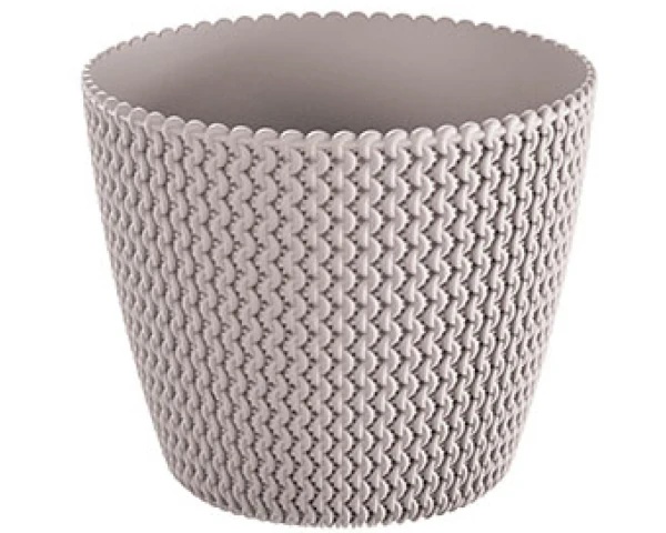 doniczka ozdobna prosperplast splofy 25,9 cm bezowa