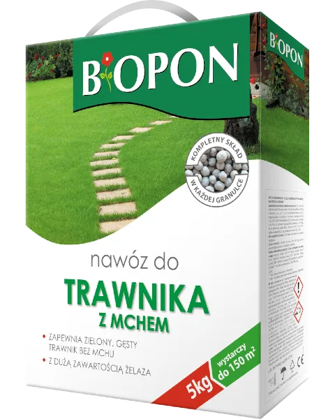 nawoz biopon do trawnika z mchem 5kg