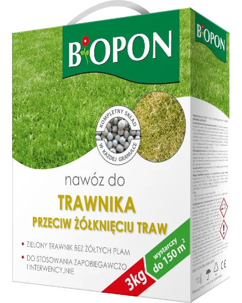 nawoz biopon do trawnika przeciw zolknieciu trawy 3kg
