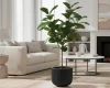 donica-okragla-milly-30-cm-antracytowa-prosperplast-prezentacja-w-ogrodzie