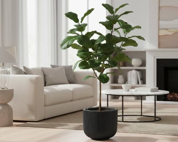donica-okragla-milly-30-cm-antracytowa-prosperplast-prezentacja-w-ogrodzie