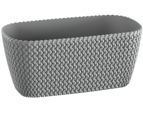 doniczka podluzna 30 cm szara prosperplast splofy case