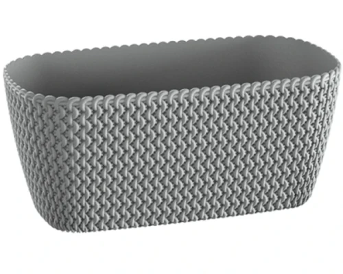 doniczka podluzna 40 cm szara prosperplast splofy case
