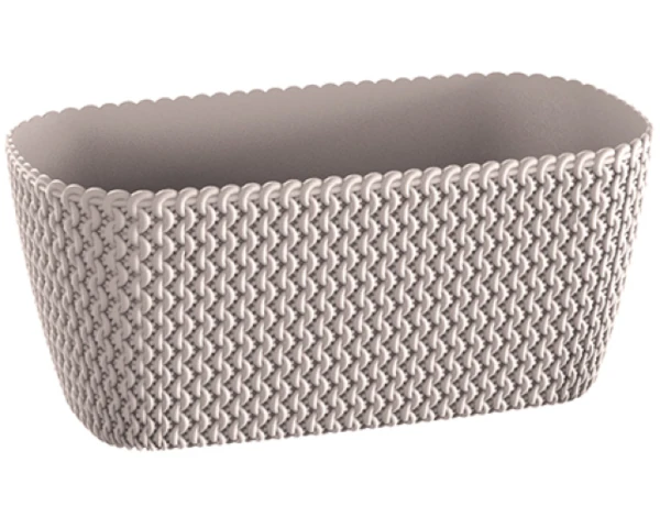 doniczka podluzna 30 cm bezowa prosperplast splofy case