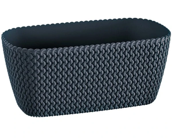 doniczka podluzna 40 cm antracytowa prosperplast splofy case