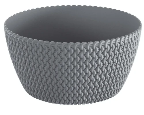 doniczka okragla w ksztacie misy szara prosperpalst splofy low