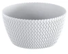 doniczka okragla w ksztacie misy 23,6 cm biala prosperpalst splofy low
