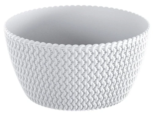 doniczka okragla w ksztacie misy 23,6 cm biala prosperpalst splofy low