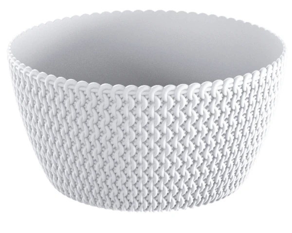 doniczka okragla w ksztacie misy 23,6 cm biala prosperpalst splofy low
