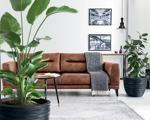 doniczka-okragla-z-wkladem-Furu-Barrel-aranzacja-w-salonie