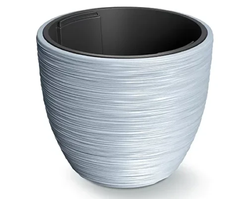 donica okragla 23 l z wkladem 15 l szary prosperplast furu barrel