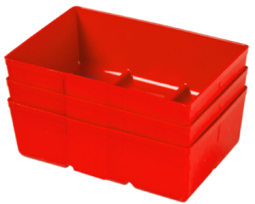 Zestaw trzech mini pojemników magazynowych CombiBox 4