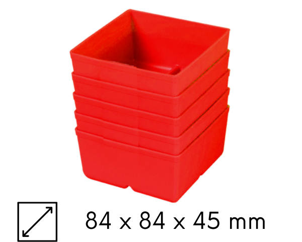 Zestaw 5 mini pojemników magazynowych CombiBox 3