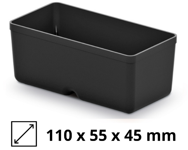 Zestaw 5 mini kuwet drobnicowych czarnych Unite Box