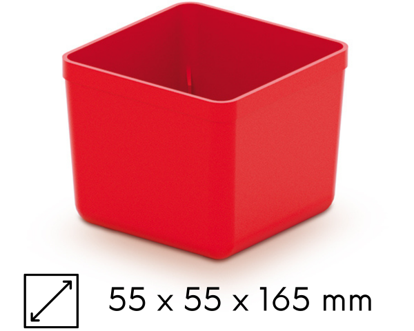 zestaw 7 mini kuwet drobnicowych czerwonych unite box  kistenberg
