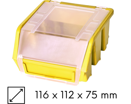 kuweta warsztatowa mała żółta ergobox plus zdjęcie główne