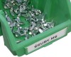kuweta warsztatowa mała czarna ergobox kuweta z towarem