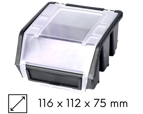 kuweta warsztatowa mała czarna ergobox plus zdjęcie główne