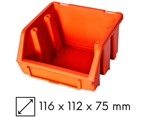 kuweta warsztatowa mała pomarańczowa ergobox zdjęcie główne