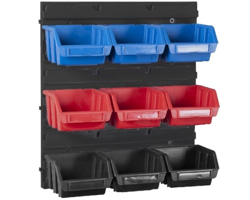 kuweta warsztatowa mała zielona ergobox kuwety na tablicy