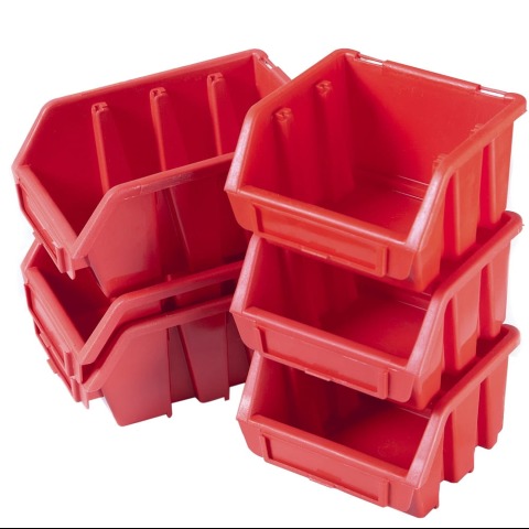 kuweta warsztatowa mała czerwona ergobox przykład