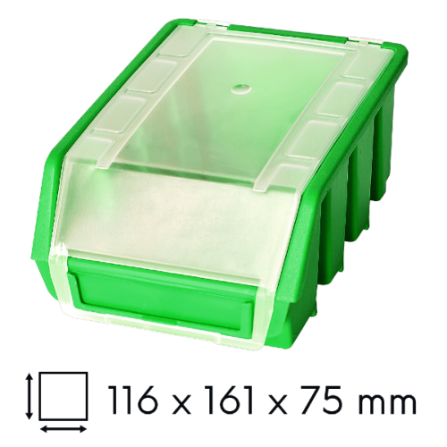 Kuweta magazynowa mała zielona Ergobox Plus
