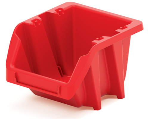 Czerwona kuweta warsztatowa krótka mini 92x77x60 mm Bineer Short