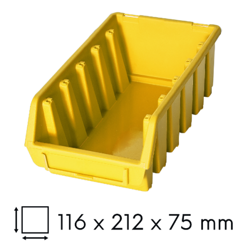 Kuweta warsztatowa długa żółta Ergobox